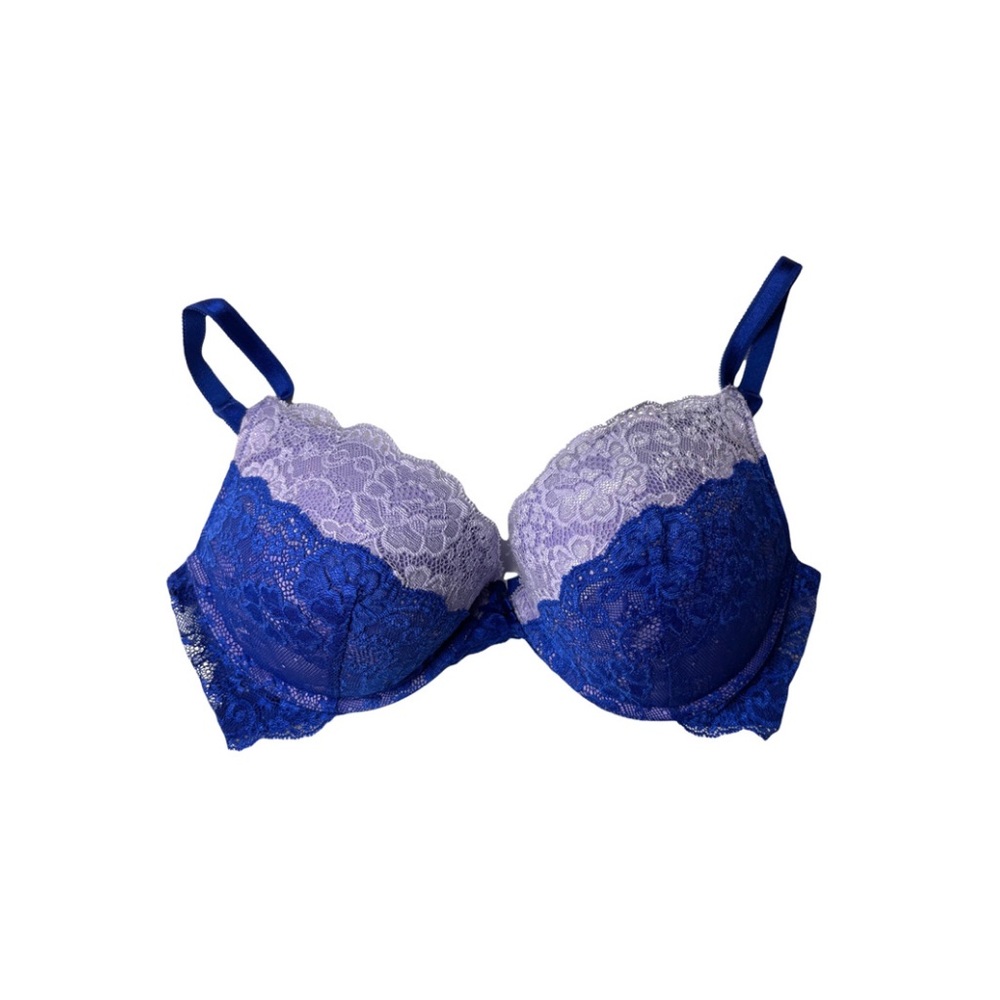 Victoria's Secret Blue and Purple Lace Bra